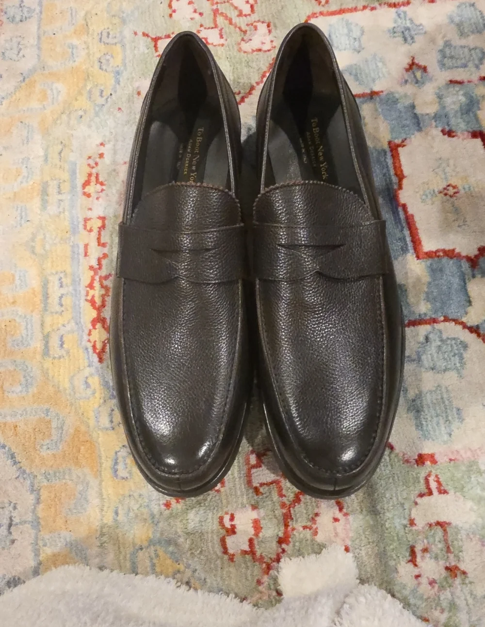 Too Boot New York Slade Deerskin Penny Loafers Size 13